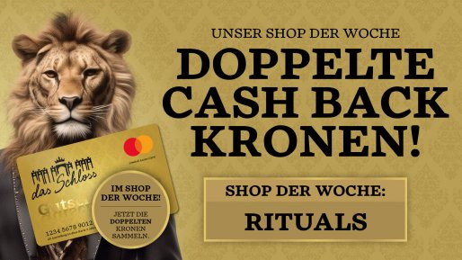 Cash Back Shop der Woche Rituals