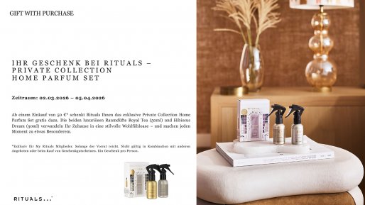Ihr Geschenk bei Rituals