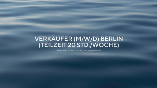 Verkäufer:in (m/w/d) Berlin Schloss