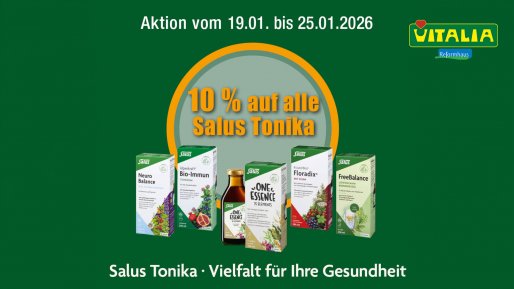 Tonika im Vitalia Reformhaus